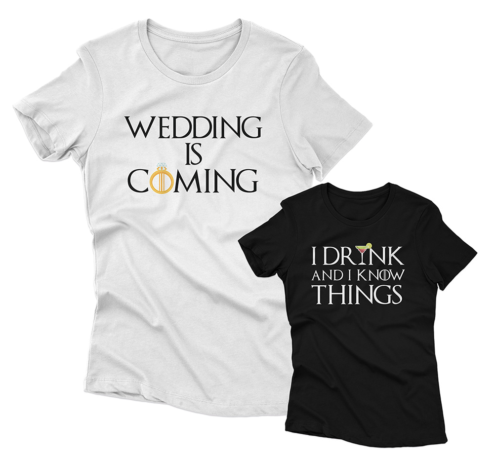 Tričko s potlačou Wedding is coming