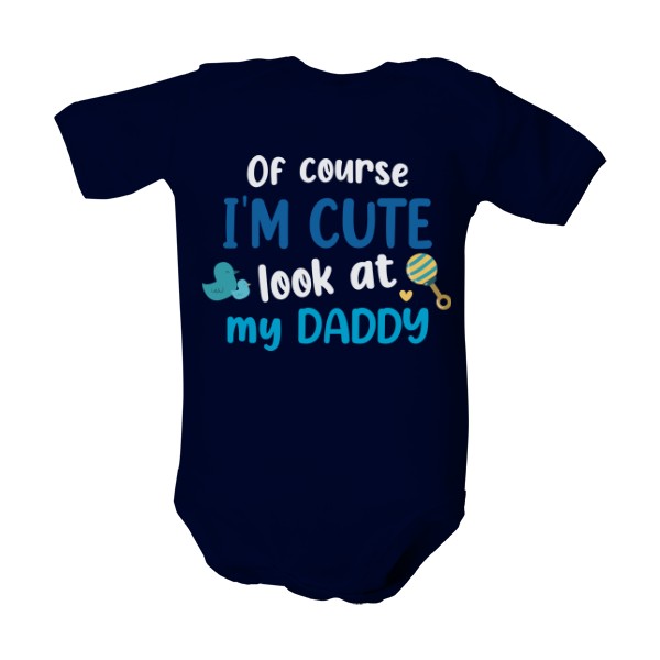 Dětské body  s potiskem Cute like daddy boy