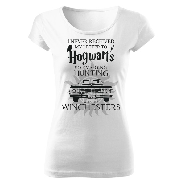 Tričko s potiskem Hunt with Winchesters black