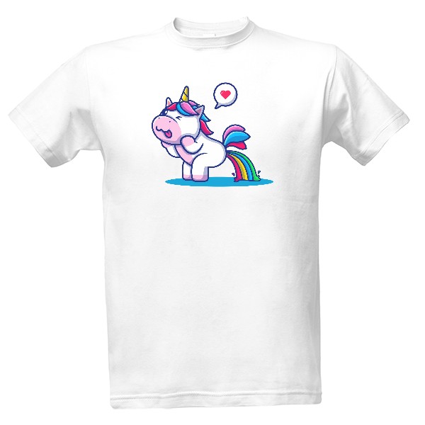 Tričko s potiskem Jednorožec duha 4