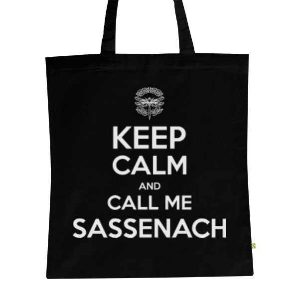 BIO plátěná taška s potiskem Keep Calm Sassenach