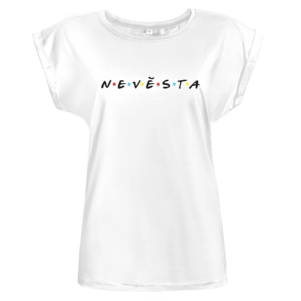 Tričko s potiskem Nevěsta ve stylu Přátel