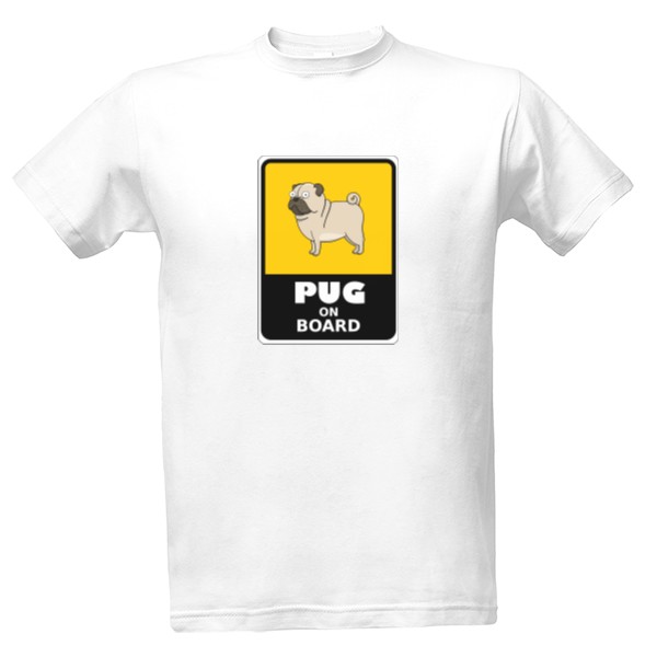 Tričko s potiskem Mops/Pug