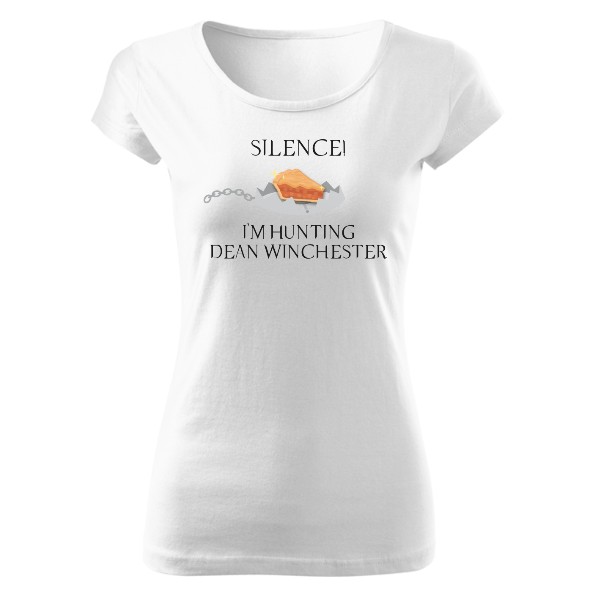 Tričko s potiskem Hunting Dean Winchester černé