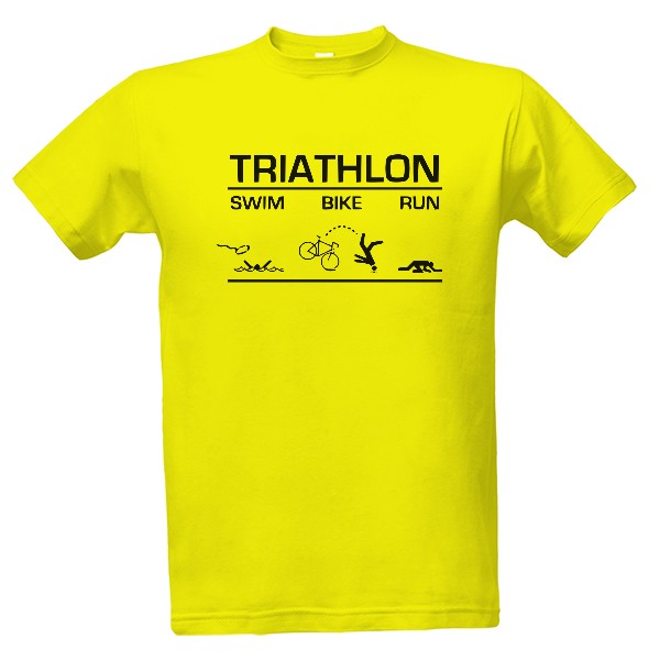 Tričko s potiskem Triathlon nešika