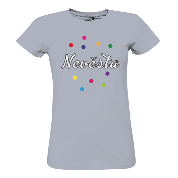 Tričko s potiskem Tričko Nevěsta s puntíky