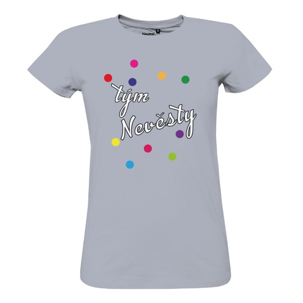 Tričko s potiskem Tričko tým Nevěsty s puntíky