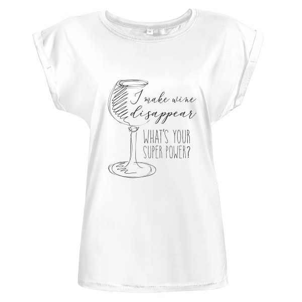 Tričko s potiskem Wine super power