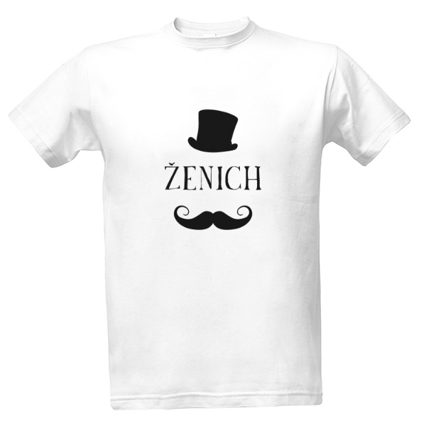 Tričko s potiskem Tričko Ženich